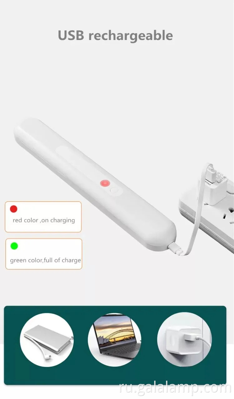 Беспроводной магнитный индукционный светодиодный свет для шкафов и шкафов